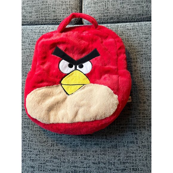 Angry Birds Plush Backpack For Kids With Adjustable Straps & Zippered Compartmen - Picture 1 of 9